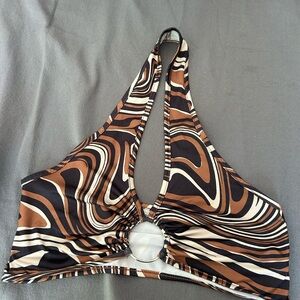 SHEIN Multicolor Swirl Halter Top